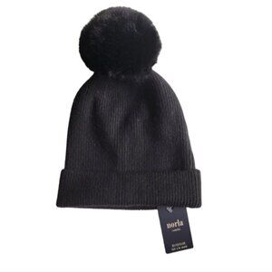 Norla Canada Alpaca, Wool Blend Black Toque